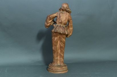 Importante statue en terre cuite à l'effigie...