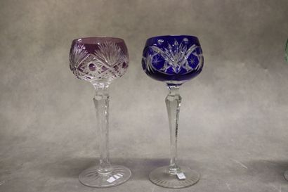 Lot comprenant :
Pair of candlesticks out...