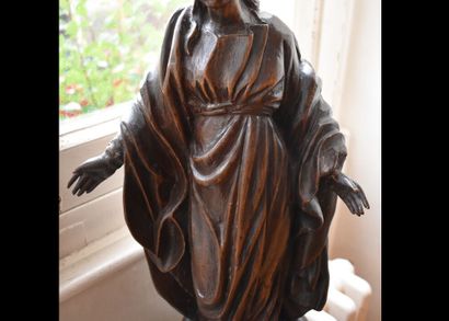Vierge de l'Immaculée Conception en bois...