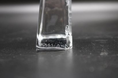 DAUM. Meeting of a transparent glass vide-poche...