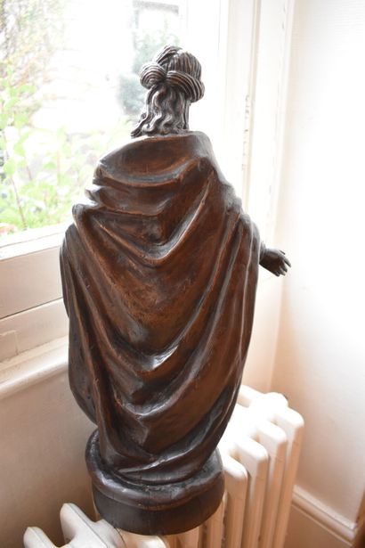 Vierge de l'Immaculée Conception en bois...