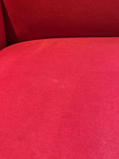 Sofa BRETZ model GAUDI in red velvet fabric...