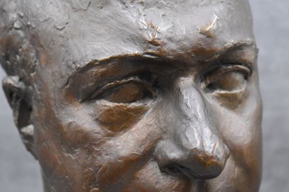 Pedro MEYLAN (1890-1954). Tête d'homme en...