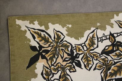 Mechanical tapestry, sign in bottom has right...