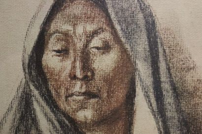 Francisco ZUÑIGA (1912-1998), Kneeling woman,...