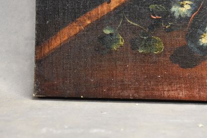 Ecole du Nord.
Still life with bouquet, oil...