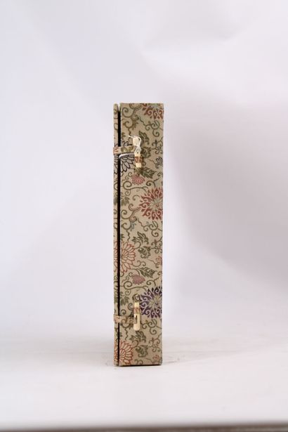 JAPAN. Box containing four bound notebooks...