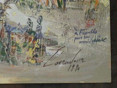 Daniel LOURADOUR (1930-2007) The Mist, watercolor...