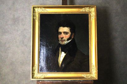 Portrait d'homme. 
French school of the 19th...