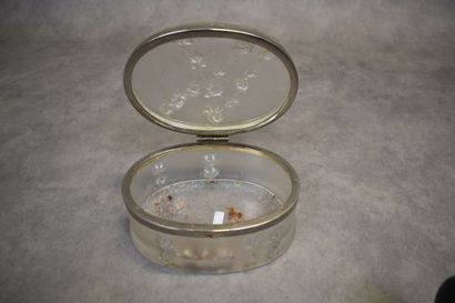 LALIQUE France. Box out of pressed moulded...