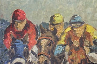 Mario PASARELLI
The Jockey Race. Oil on canvas,...