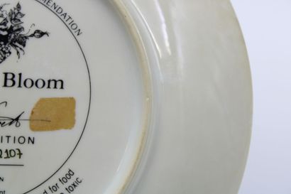 Meeting of two plates one in porcelain with...