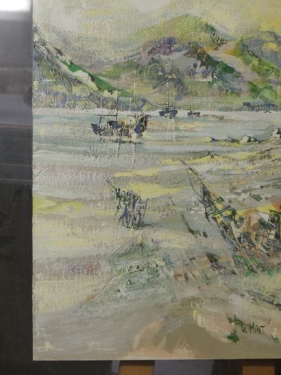Daniel LOURADOUR (1930-2007) The Mist, watercolor...