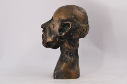 Jean ROULLAND (1931-2021) Buste d'Hippocrate,...
