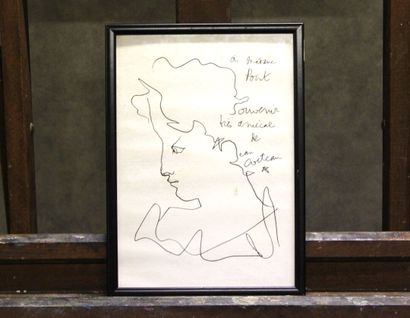 COCTEAU 
Jean COCTEAU (1889-1963) Portrait...