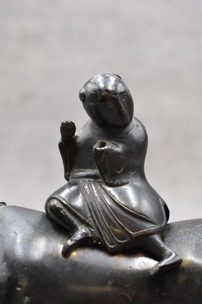 CHINA. Bronze incense burner representing...