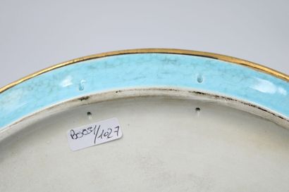 LONGWY 
Large dish in cloisonné enamels with...
