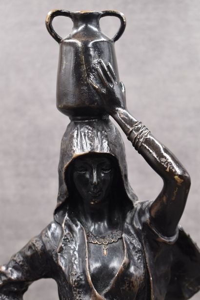 Gaston LEROUX (1854-1942) Porteuse d'eau,...