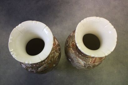 Satsuma
JAPAN. Pair of baluster vases in...