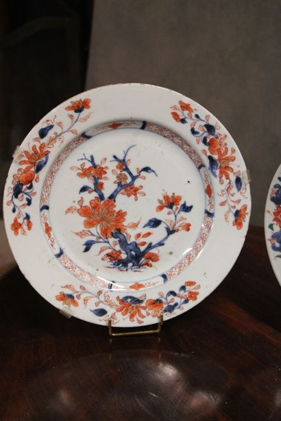 CHINE - Compagnie des Indes 
Suite of 4 porcelain...