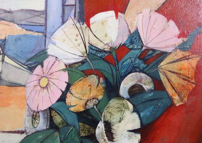 Charles Levier (1920-2003)
Woman with a bouquet,...