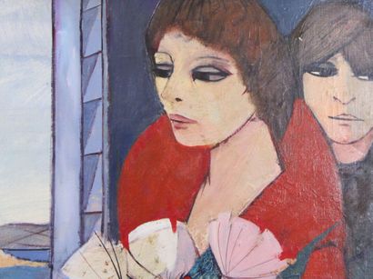 Charles Levier (1920-2003)
Woman with a bouquet,...