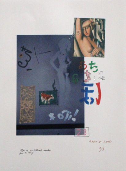 Maurice LEMAITRE (1926-2018) 
Lettrism enriched...