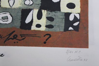 Maurice LEMAITRE (1926-2018) 
Composition,...