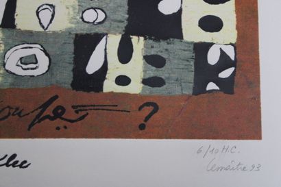Maurice LEMAITRE (1926-2018) 
Composition,...