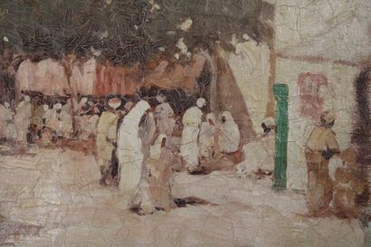 Georges LE MARE (1866-1942). 
Oriental scene,...