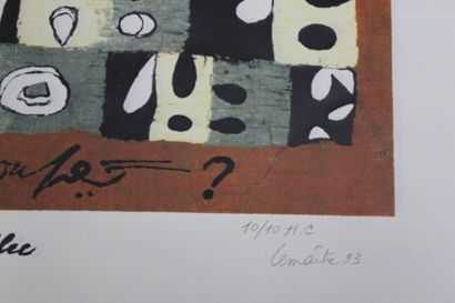 Maurice LEMAITRE (1926-2018) 
Composition,...