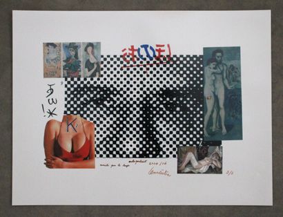 Maurice LEMAITRE (1926-2018) 
Self-portrait...