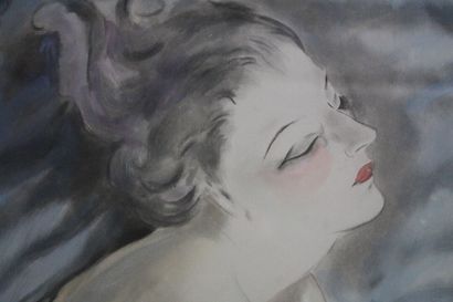 Micao KONO (1876-1954)
Reclining nude woman,...