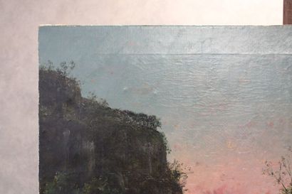 School of the XIXth century. 
The river at...