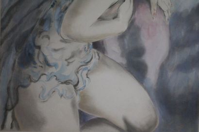 Micao KONO (1876-1954)
Reclining nude woman,...