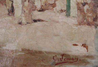 Georges LE MARE (1866-1942). 
Oriental scene,...
