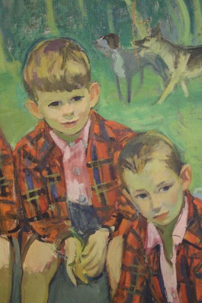 Milivoy UZELAC (1897-1977) 
Three children,...