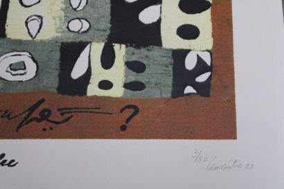 Maurice LEMAITRE (1926-2018) 
Composition,...