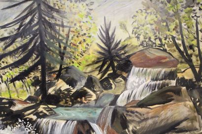 Jean BURKHALTER (1895-1982) 
Landscape near...