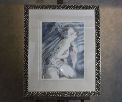 Micao KONO (1876-1954)
Reclining nude woman,...