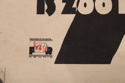 [POSTER], TE LAAT, Rare old Original Poster...
