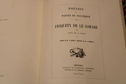 (REGIONALISM) DAUPHINE. BLANC says LA GOUTTE....