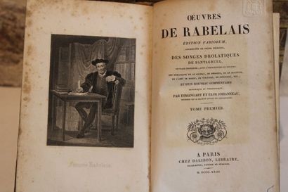 RABELAIS, Oeuvres de Rabelais, Edition Variorum,...