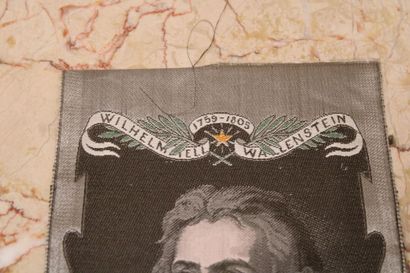 Friedrich SCHILLER, Broderie sur soie d'après...