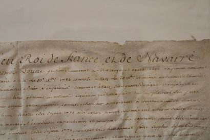 [BOURGOGNE] [MARANGE]- Pièce manuscrite in-folio...