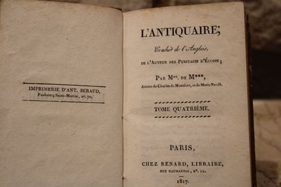 WALTER SCOTT, The Antiquary, translated from...