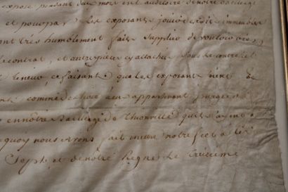 [BOURGOGNE] [MARANGE]- Pièce manuscrite in-folio...