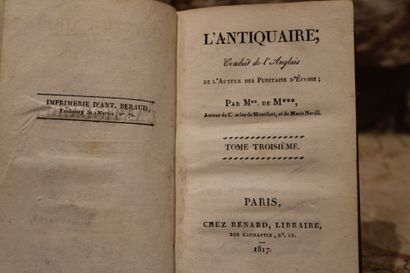 WALTER SCOTT, The Antiquary, translated from...