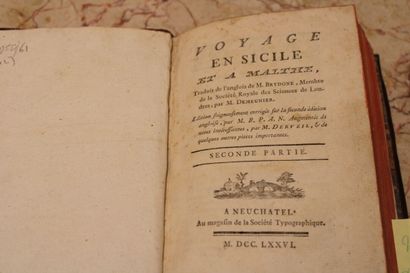 [VOYAGE], BRYDONE (Patrick). Voyage en Sicile...