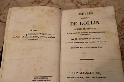 ROLLIN (Charles), Complete works of Rollin....